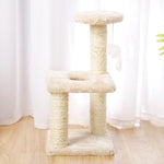 Multi-Level Cat Climbing Tower - Beige Color with Scratching Post | Our Phoenix Rise