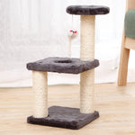 Multi-Level Cat Climbing Tower - Gray Color Side View | Our Phoenix Rise