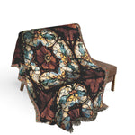 Stained Glass Mosaic Woven Blanket