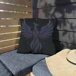 Phoenix Star Outdoor Pillow — Mystical Dark Garden Accent Cushion