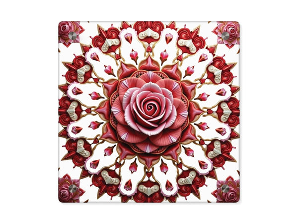 Elegant Rose Acrylic Wall Art Panels - Beautiful Home Decor - Iron Phoenix GHG