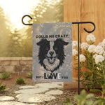 Collie Me Crazy I Love You Garden & House Banner | Dog Lover Yard Flag