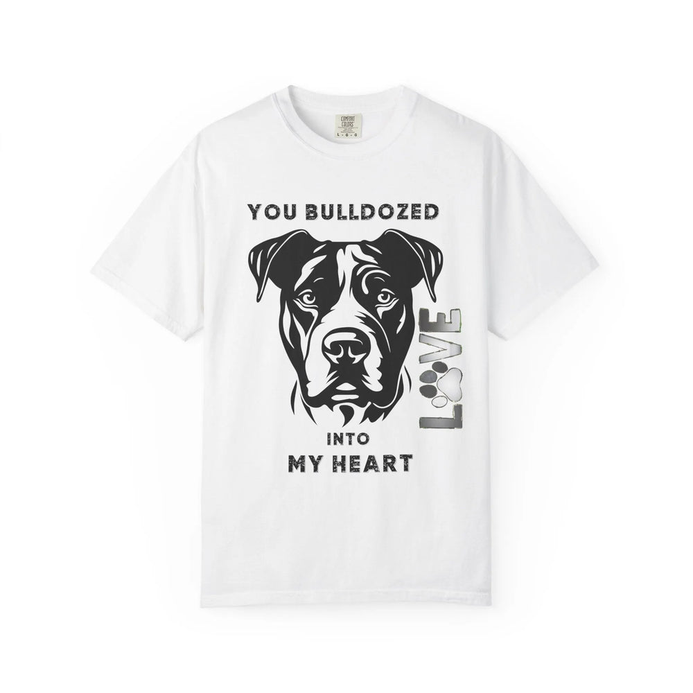 Bulldog Love Unisex T-Shirt: Eco-Friendly Comfort for Gamer Dog Enthusiasts