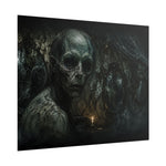 Horror Creature Poster | Rolled Poster, Dark Cave, Creepy Skeleton Figure