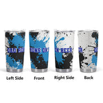 Dad Runs on Beer Insulated Tumbler - Left Front Right Side Back View | Our Phoenix Rise