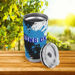Dad Runs on Beer Insulated Tumbler - Lid and Top Detail | Our Phoenix Rise