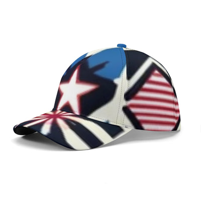 Patriotic Stars and Stripes Baseball Cap - Full Profile | Our Phoenix Rise