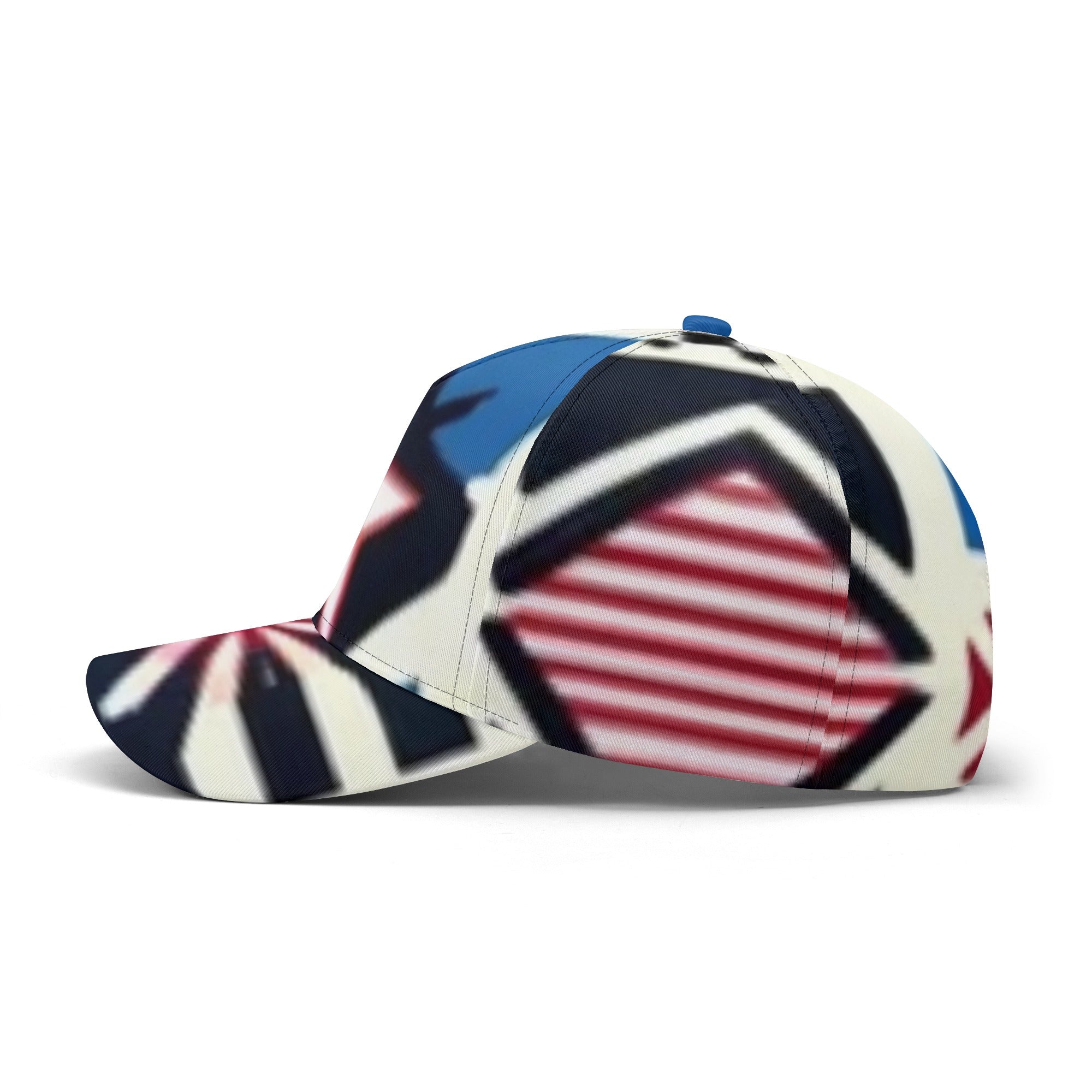 Patriotic Stars and Stripes Baseball Cap - Side Profile | Our Phoenix Rise