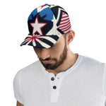 Patriotic Stars and Stripes Baseball Cap - Top Down View | Our Phoenix Rise