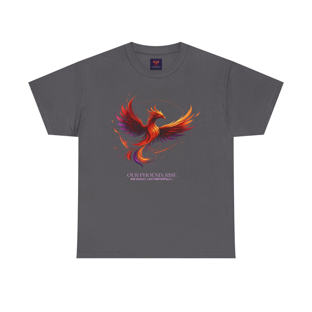 Phoenix Graphic Tee — 'Fabulous' Back Print Inspirational T-Shirt
