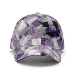 Purple Abstract Baseball Cap Geometric Streetwear Hat for Men and Women Detailed View 2 | Our Phoenix Rise