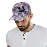 Purple Abstract Baseball Cap Geometric Streetwear Hat for Men and Women Detailed View 6 | Our Phoenix Rise