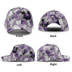Purple Abstract Baseball Cap Geometric Streetwear Hat for Men and Women Detailed View 9 | Our Phoenix Rise