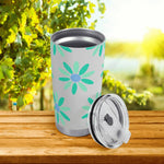 "Daisy" Floral Travel Mug (20oz) | Iron Phoenix GHG - Iron Phoenix GHG