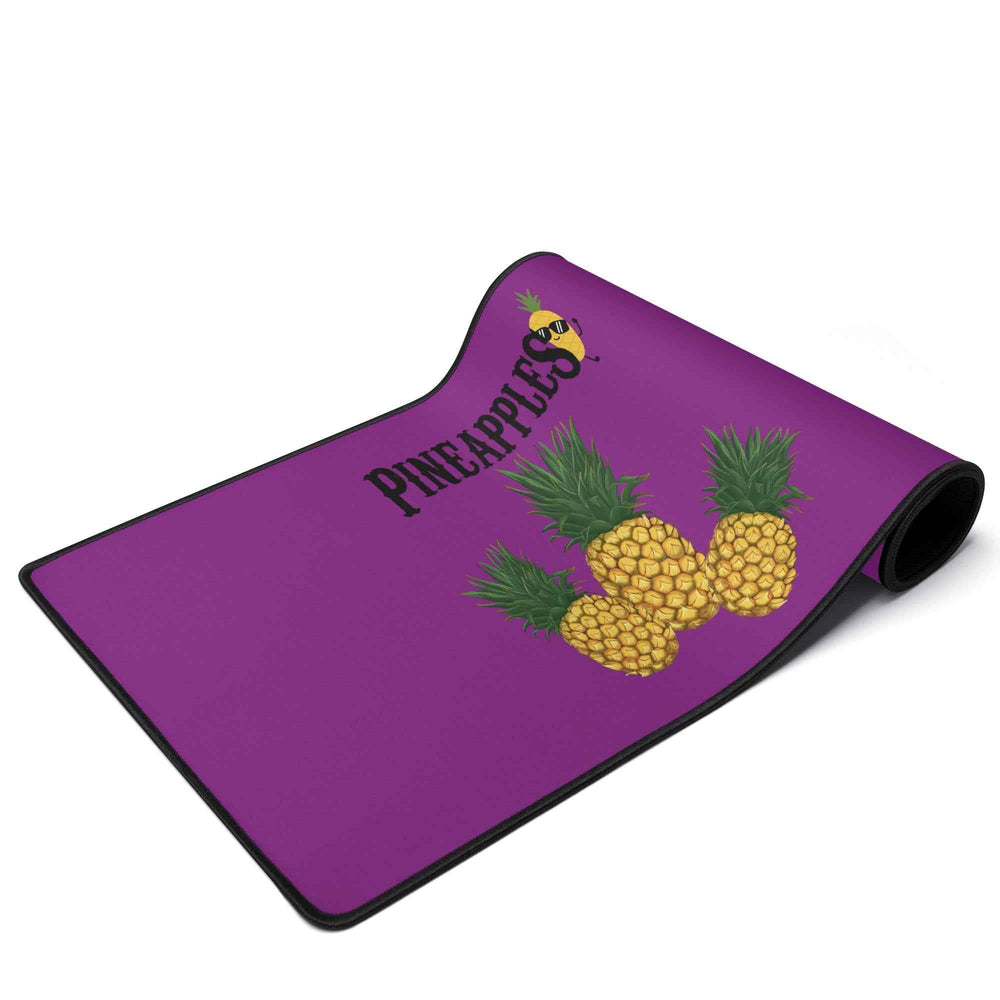 Purple Pineapple XXL Deskmat – Water-Resistant, Non-Slip