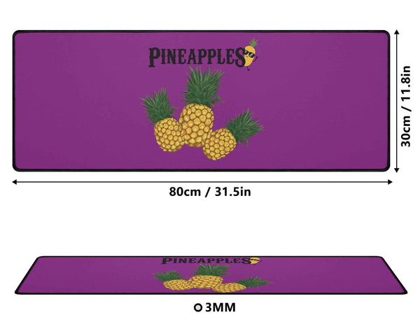 Purple Pineapple XXL Deskmat – Water-Resistant, Non-Slip