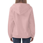 Personalized Mrs Est 2024 Hoodie - Pink on female model, back view | Our Phoenix Rise