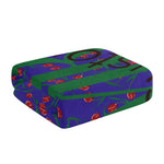 Bath Towel Customizable Purple and flowers
