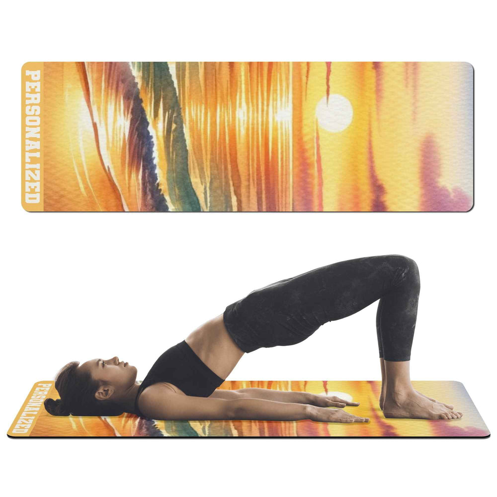 Nature inspired Customized Yoga Mat  4mm Rubber Yoga Mat
