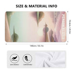 Personalized Nature Sunrise Bath Towel - Size and Material Specifications Chart | Our Phoenix Rise