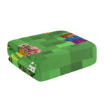 Personalized Pixel Block Survival Mode Bath Towel - Folded Soft Texture Detail | Our Phoenix Rise