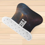 Customizable Galaxy Print Bone Shaped Pet Mat - Isolated on floor | Our Phoenix Rise