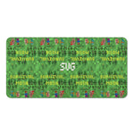 Personalized Survival Mode Pixel Gamer Bath Towel - Full Flat Layout View of Survival Mode Design | Our Phoenix Rise