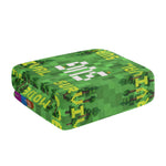 Personalized Survival Mode Pixel Gamer Bath Towel - Folded View Showing Soft Texture and Material | Our Phoenix Rise