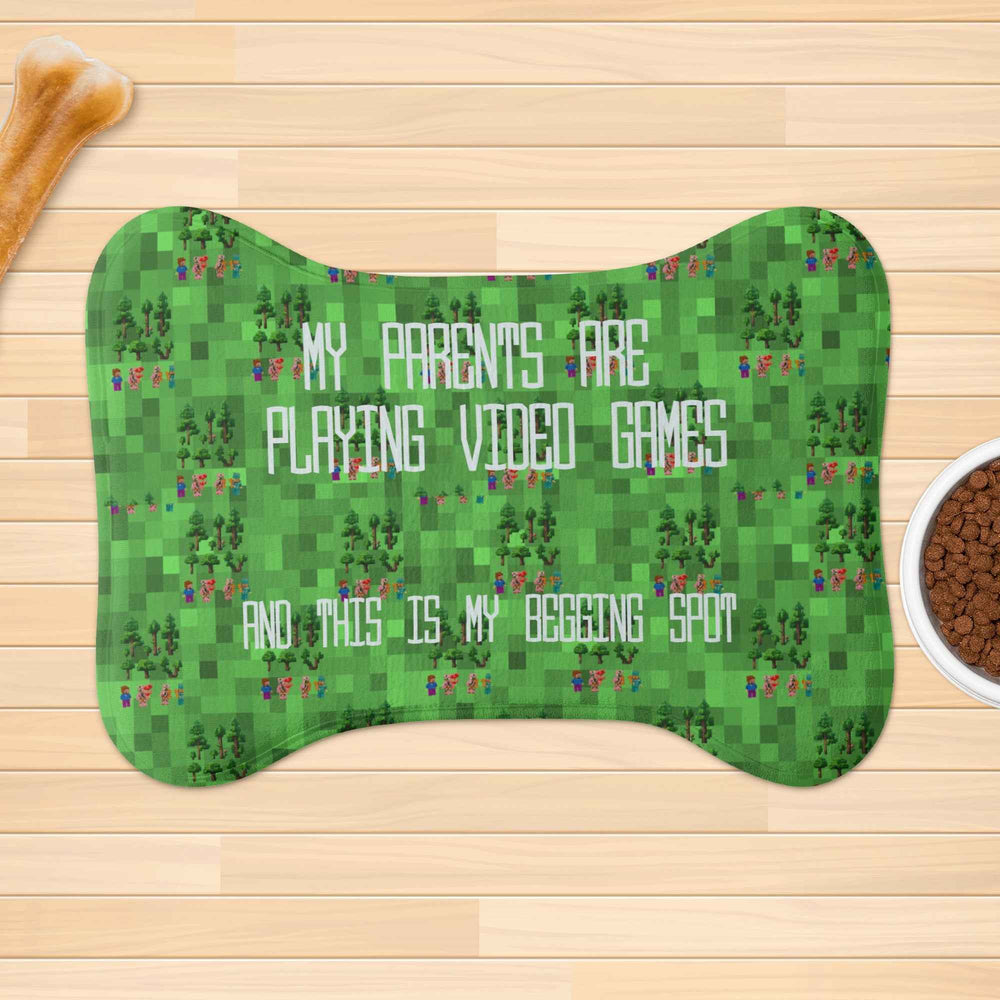Funny Gamer Pet Rug - Green Non-Slip Mat