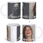 Funny Color Changing Coffee Mug - Grim Reaper to Happy Person Transition | Our Phoenix Rise