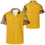 yellow Mens Casual Hawaiian Shirt Main Perspective | Our Phoenix Rise
