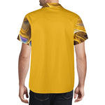 yellow Mens Casual Hawaiian Shirt Detailed View 3 | Our Phoenix Rise