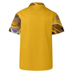 yellow Mens Casual Hawaiian Shirt Detailed View 5 | Our Phoenix Rise