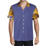Men's Abstract Swirl Hawaiian Shirt - Modeled front view | Our Phoenix Rise