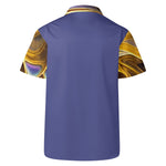 Men's Abstract Swirl Hawaiian Shirt - Flat lay front | Our Phoenix Rise