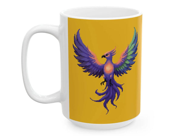 Pixel Art Phoenix Mug (11oz & 15oz)| Iron Phoenix GHG - Iron Phoenix GHG