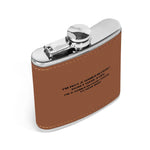 Funny Gamer Quote Hip Flask - Angled View White Background | Our Phoenix Rise