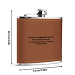 Funny Gamer Quote Hip Flask - Dimensions 10.7cm 9.1cm | Our Phoenix Rise