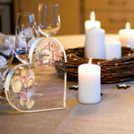 Personalized Heart Shaped Thank You Acrylic Plaque - detailed side profile showing thickness | Our Phoenix Rise