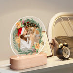 Personalised Name Acrylic Round Lamp Night Light Home Decor Detailed View 2 | Our Phoenix Rise