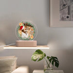 Personalised Name Acrylic Round Lamp Night Light Home Decor Detailed View 3 | Our Phoenix Rise