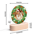Personalized Christmas Photo Night Light - Illuminated Lamp in Living Room Setting | Our Phoenix Rise
