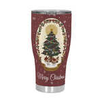 Personalized Christmas Tree Insulated Tumbler 30oz - Front View | Our Phoenix Rise
