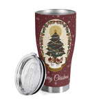 Personalized Christmas Tree Insulated Tumbler 30oz - With Lid Off | Our Phoenix Rise