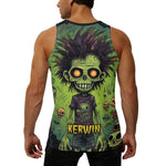 Personalized Zombie Tank Top - Green zombie graphic detail | Our Phoenix Rise
