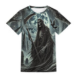 Personalized Grim Reaper T-Shirt - full front view with design | Our Phoenix Rise