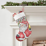 Personalized Santa Christmas Stocking - Hanging on white mantel | Our Phoenix Rise