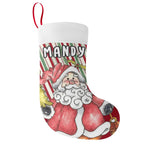 Personalized Santa Christmas Stocking - Close up of custom name detail | Our Phoenix Rise