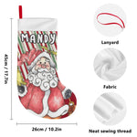 Personalized Santa Christmas Stocking - Empty stocking ready for gifts | Our Phoenix Rise