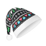 Personalized Ugly Sweater Christmas Santa Hat - side view, detailed pattern | Our Phoenix Rise